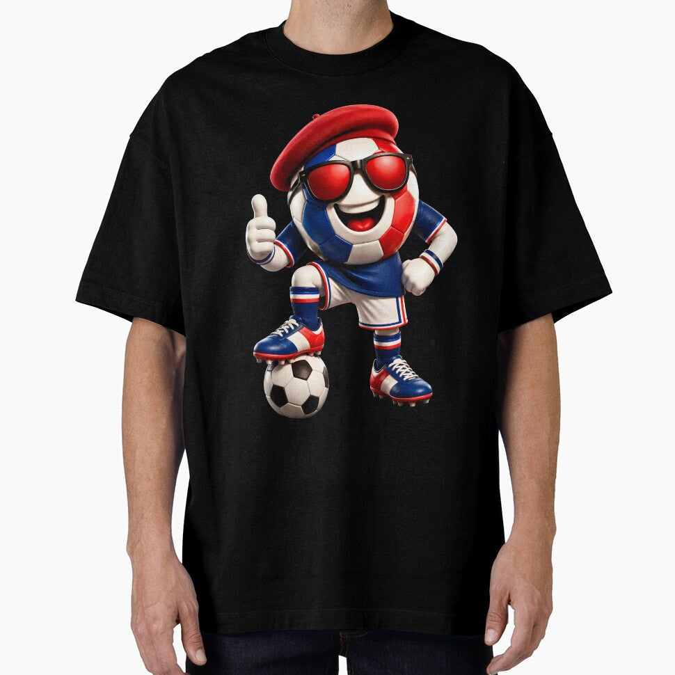 France Soccer Mascot Funny Football Cartoon Graphic by ArtSpark Studio