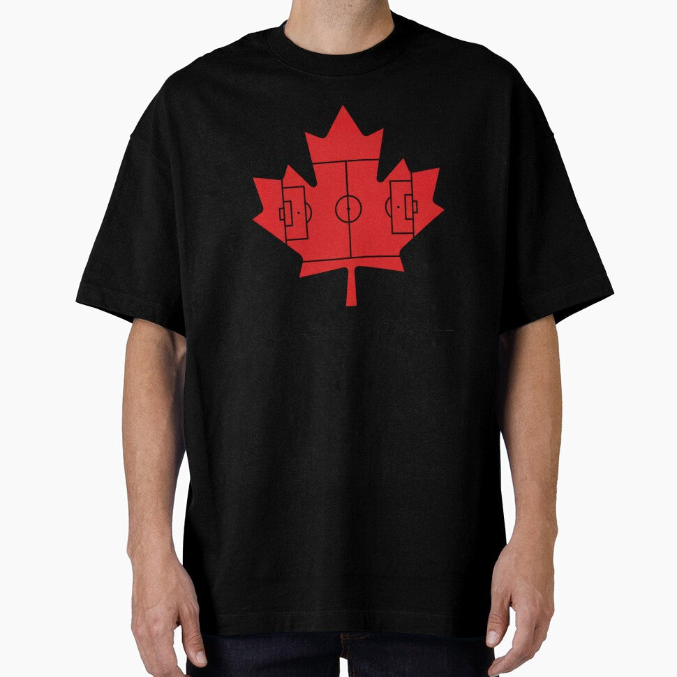 Canada Football Pitch Maple Leaf Graphic by ryanguas