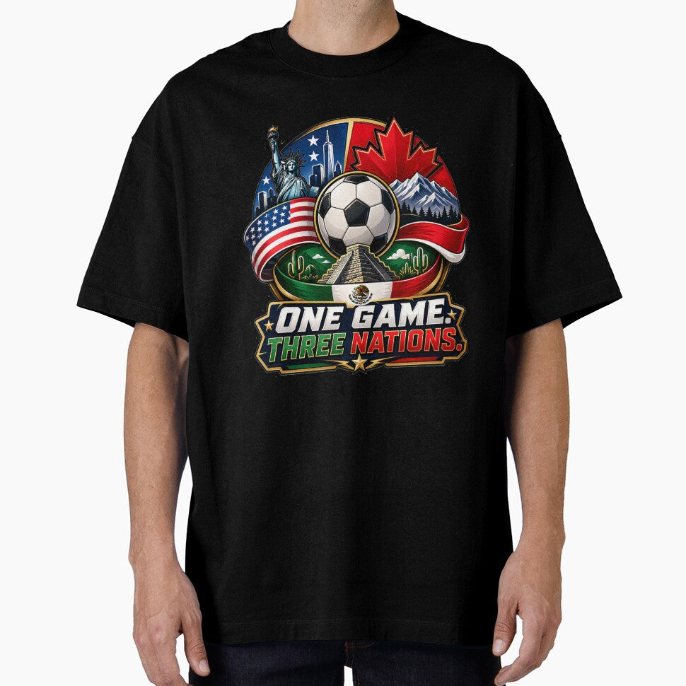 One Game Three Nations 2026 Soccer Design by Puraenergia Stickers