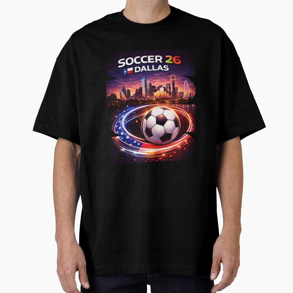 Dallas Soccer 2026 Shirt, Soccer 26 Dallas TX Fan Tee, Dallas Texas Soccer Graphic by MK-Charlie