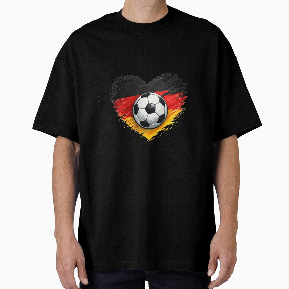 Germany Heart Soccer Design | FIFA 2026 German Football Fan by YASboutik