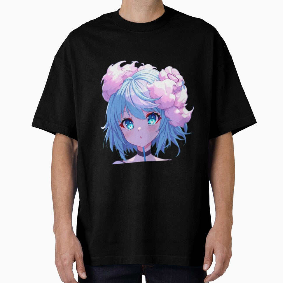 Blue and Pink Cotton Candy Character by blugost