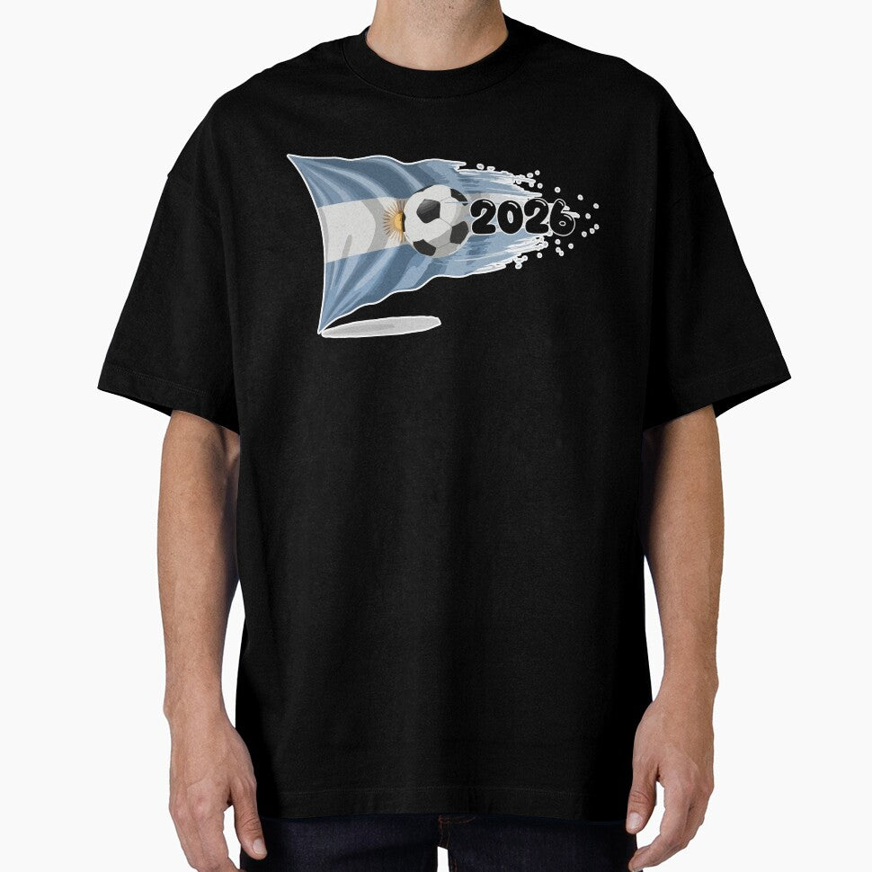 Argentina 2026 Fan Art | Albiceleste Flag Tee by nymphengut