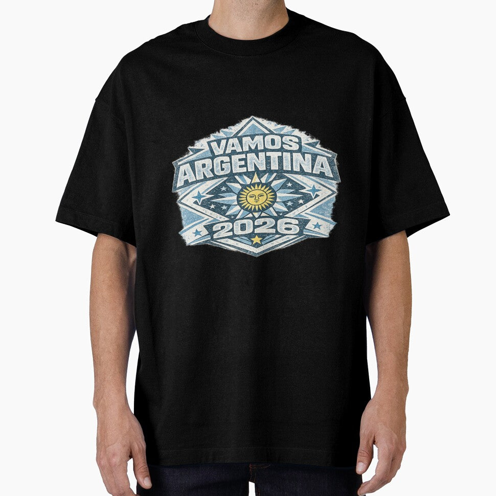 Vamos Argentina 2026 Vintage Football Fan Retro T-Shirt by ArthUpscale