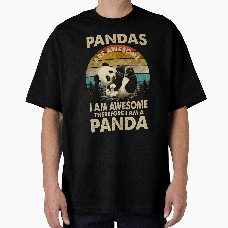 Retro Awesome Panda by spellmadebylee