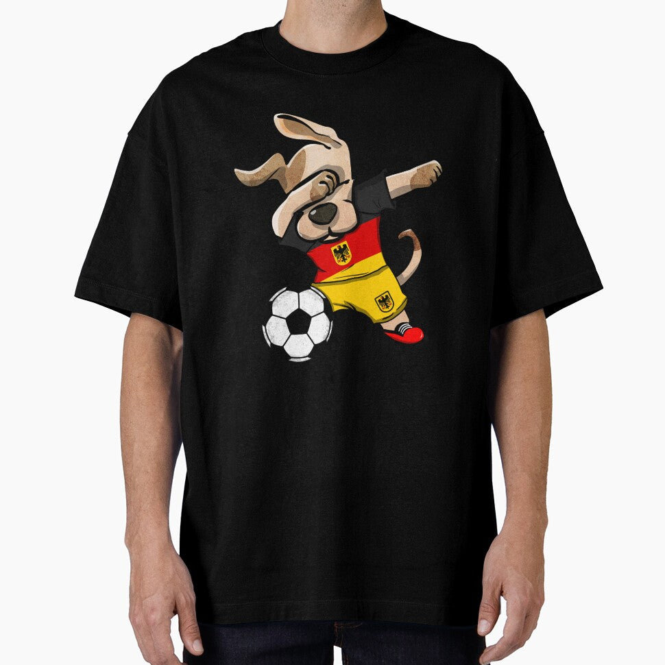 Dabbing Dog Germany Soccer Jersey German Football Lover Gift by DesignCube
