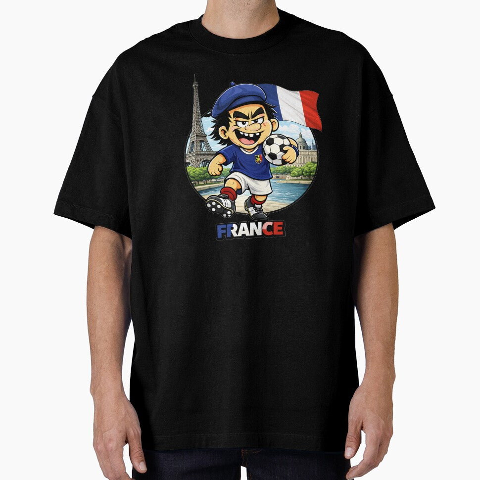France Soccer Fan Cartoon Shirt by theKcodeHQ