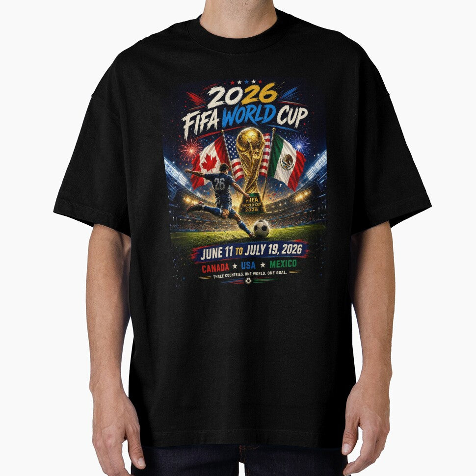 World Cup 2026 tri nation Soccer Merch | 4th of July  USA independence Day| Football Fan Gear | USA Sports Apparel Tee|  Soccer worldcup ChampionshipSoccer World ver 4 by CosmicNook1