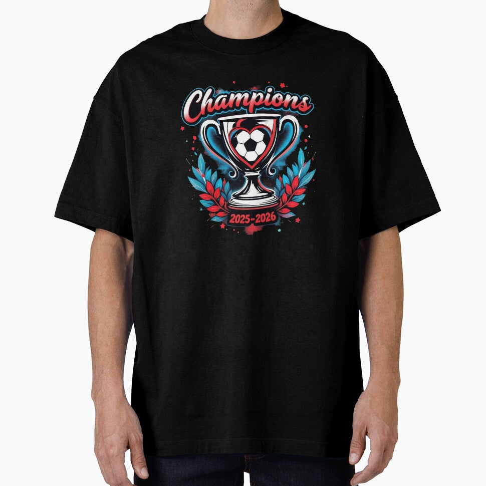 Soccer Champions season 2025-2026, fantasy football Trophy Design - Football Winner by TheGaliyaStudio