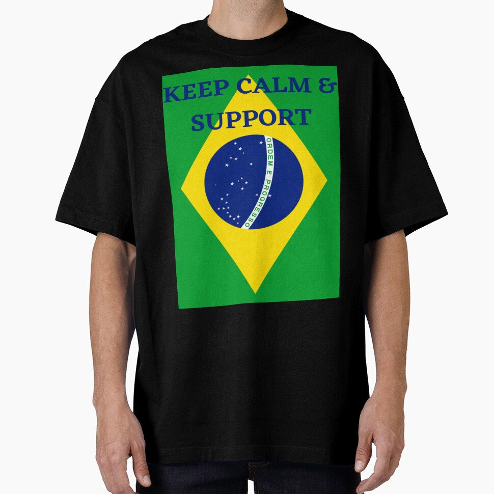 SUPPORT BRAZIL - KEEP  CALM AND SUPPORT BRAZIL - WORLD CUP BRAZIL by ArtzandDesignz