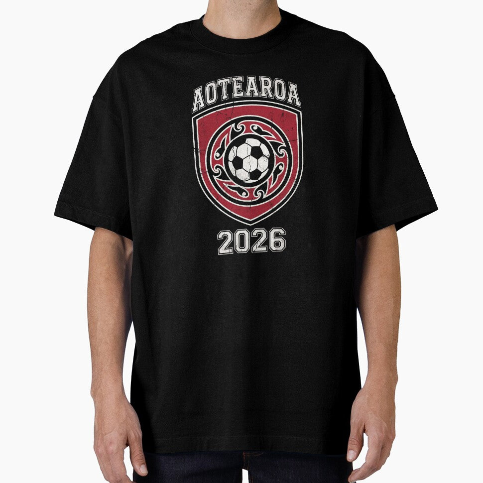Aotearoa Football 2026 Vintage Soccer Crest | New Zealand Soccer Fan Art by Imaginationbeyond