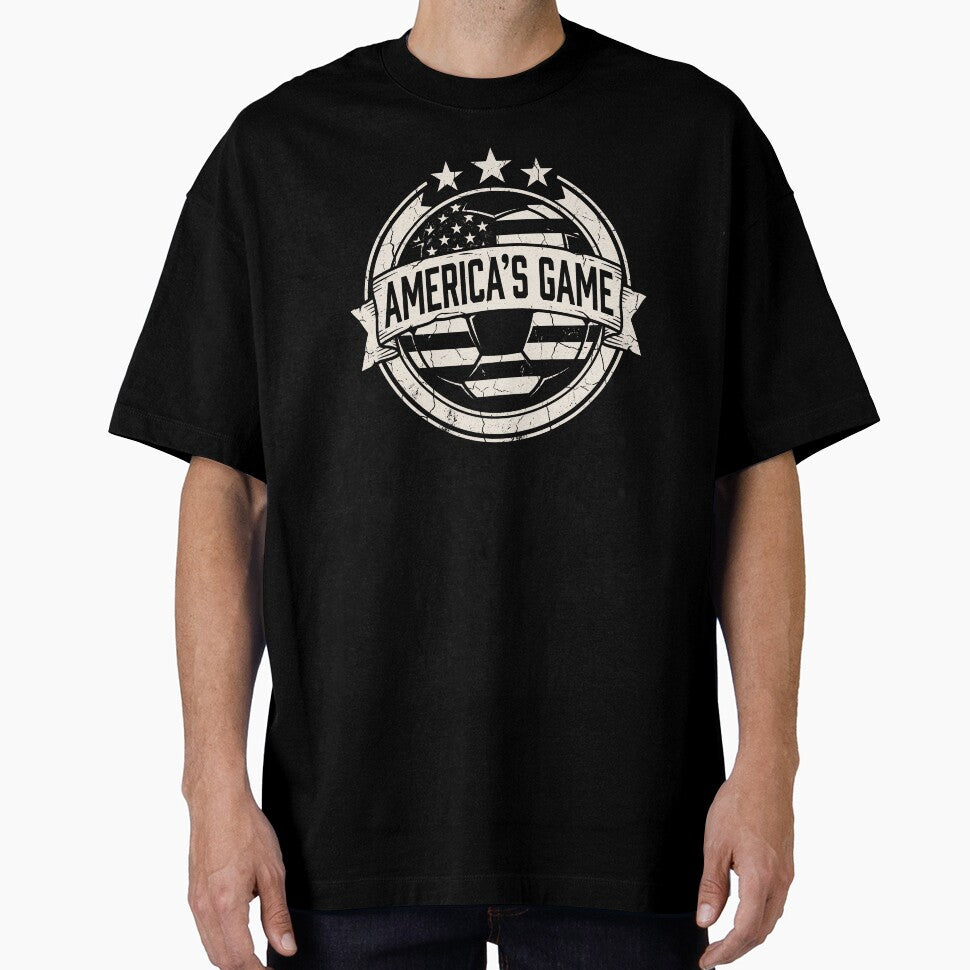Usa Soccer Americas Game Retro Tee JUN-295 by noberic