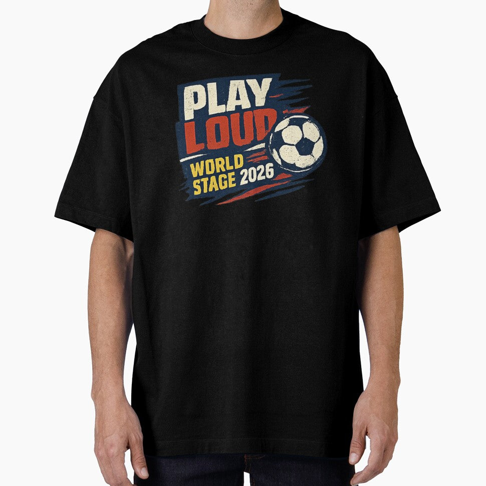 Play Loud Soccer Fan Vintage Sports Graphic 2026 by NeO² Studio