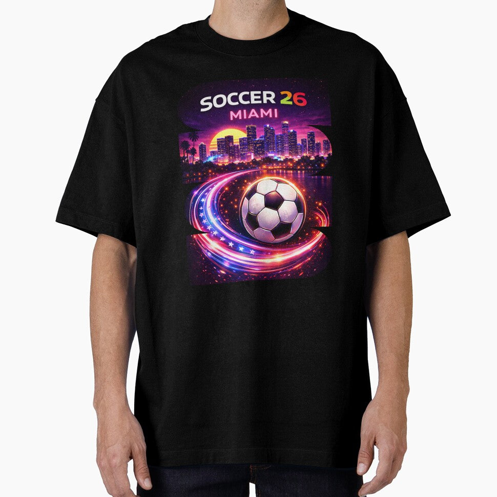 Miami Soccer 2026 Shirt, Soccer 26 Miami FL Fan Tee, Miami Florida Soccer Graphic by MK-Charlie