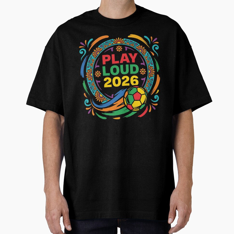 Play Loud 2026 Mexico Soccer Fiesta - Mexican Football Fan Art by aga4kids
