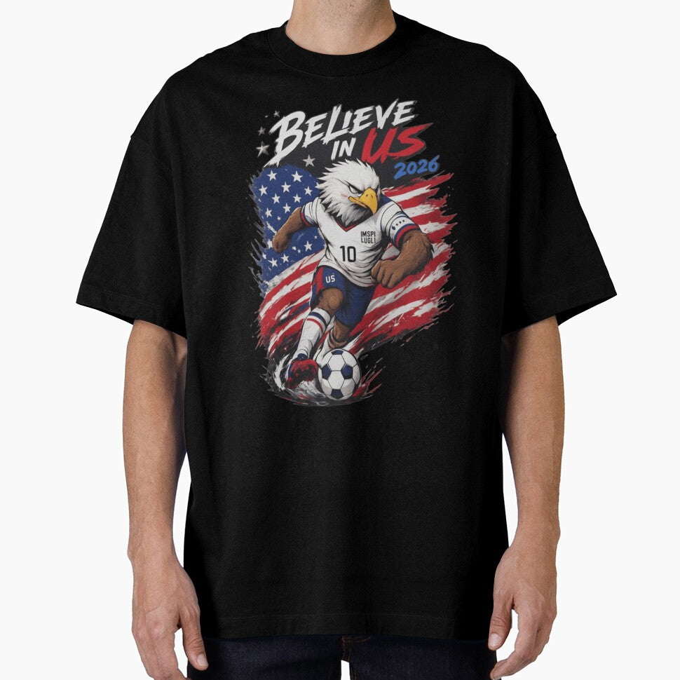 USA Soccer Eagle Believe In Us 2026 American Flag Soccer Football Fan Gift by Thread&Fable
