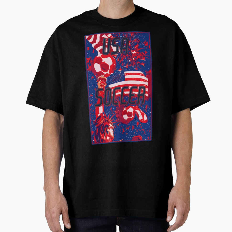 USA Soccer t shirt- Symbol of USA at its best. Made in USA for the USA Soccer Fan by Soccer-Stuff