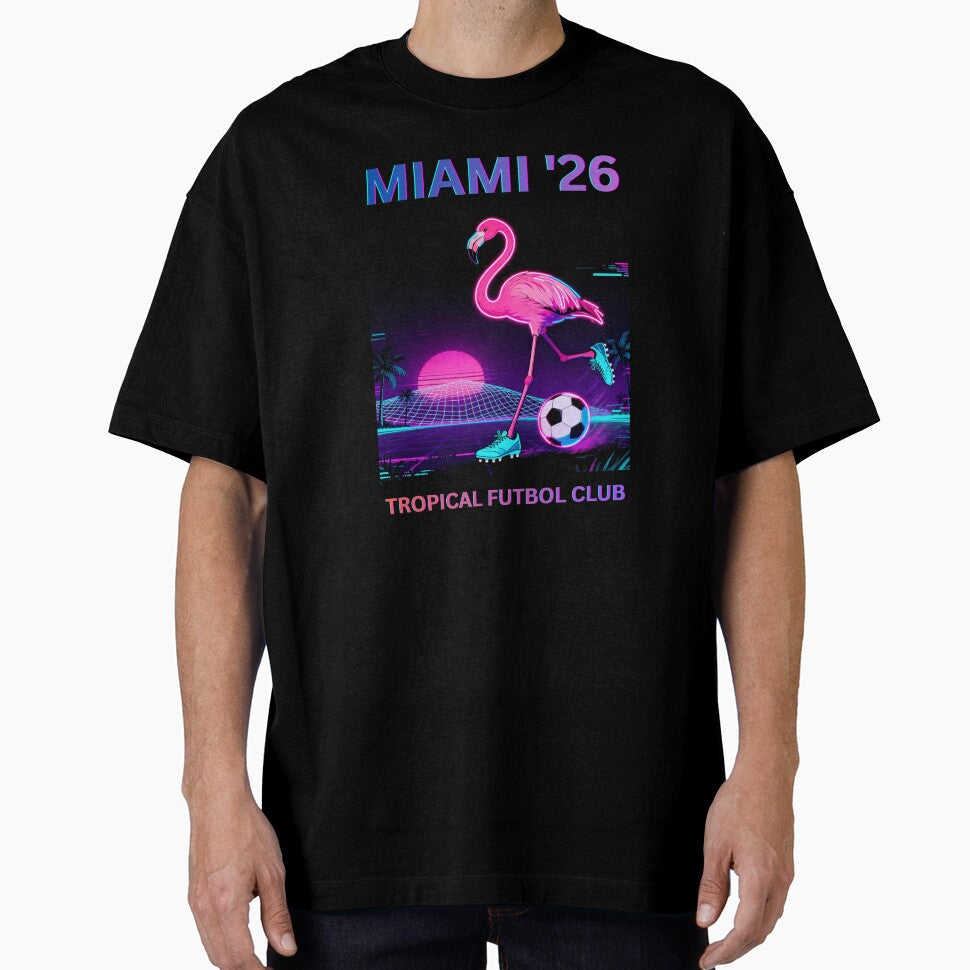 Miami 26 Retro Neon Soccer Vibe by PasinduBhanuka