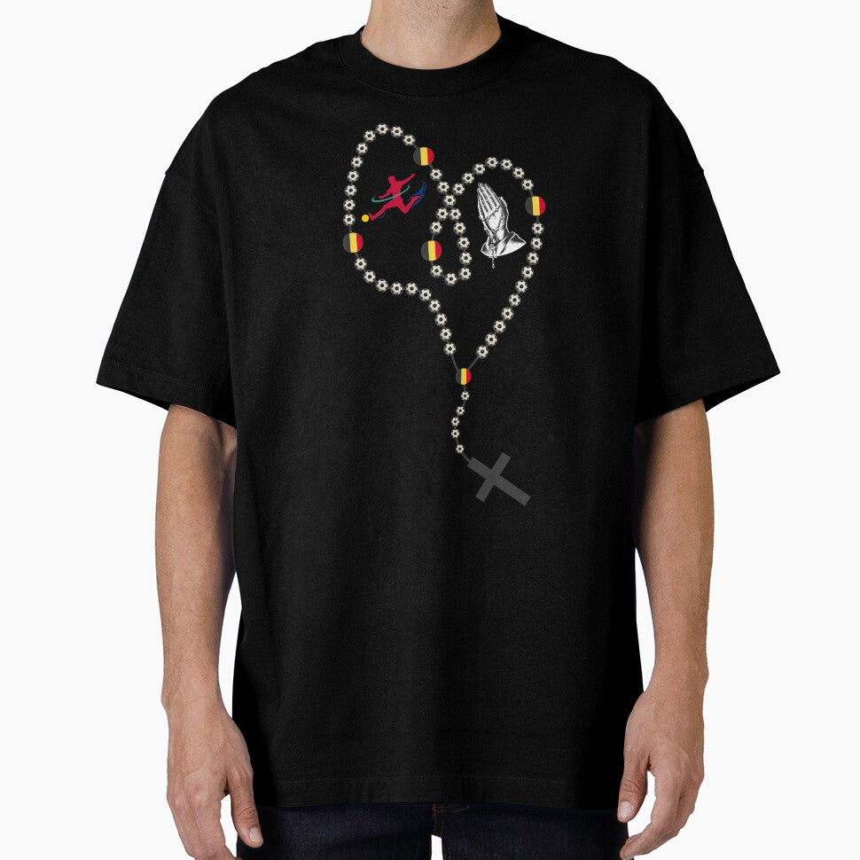 Belgium Football Rosary 2026 – Soccer Prayer Beads with Belgian Flag, Faith & Football Design by La-Designita
