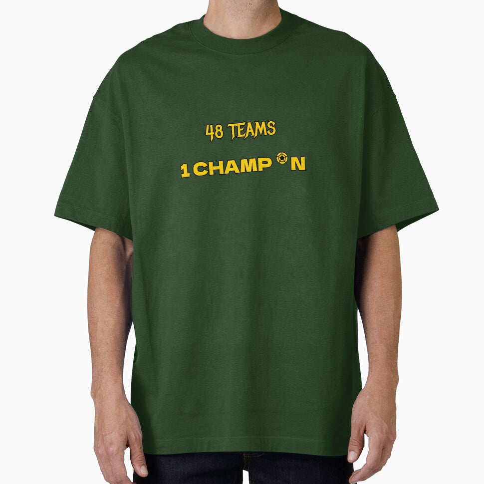 48 Teams 1 Champion World Cup 2026 Streetwear T-Shirt by Urban Edge Designs