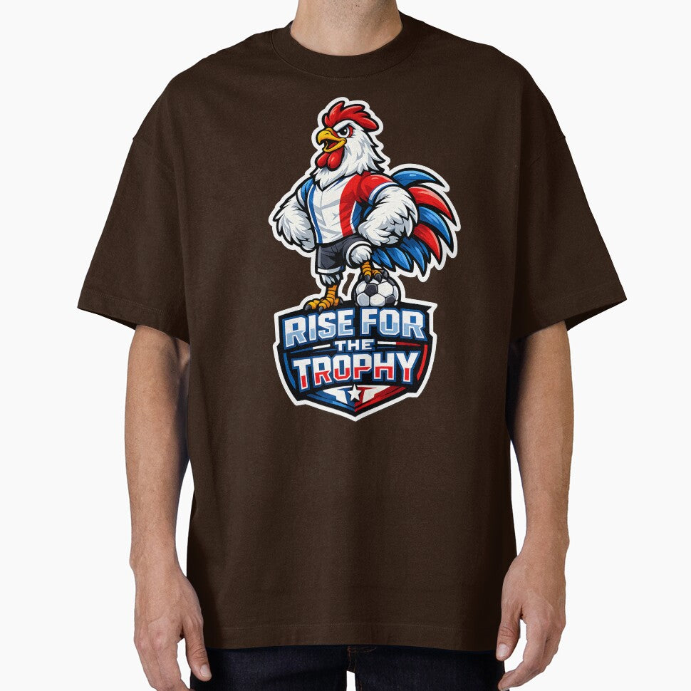 France Gallic Rooster Soccer Mascot – Rise for the Trophy Football Fan T-Shirt & Sticker by  Artistry in Motion by MADsrecreation