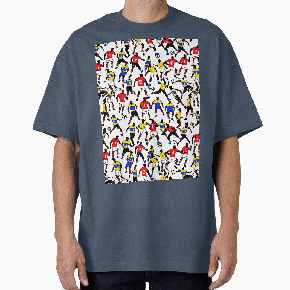 Seamless Cartoon Football Nations Pattern by krazzyremo