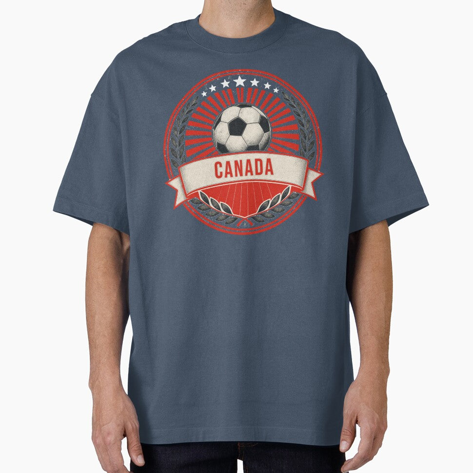 Canada Vintage Soccer Crest — Retro Canadian Football Badge Fan Emblem by icemanphotos