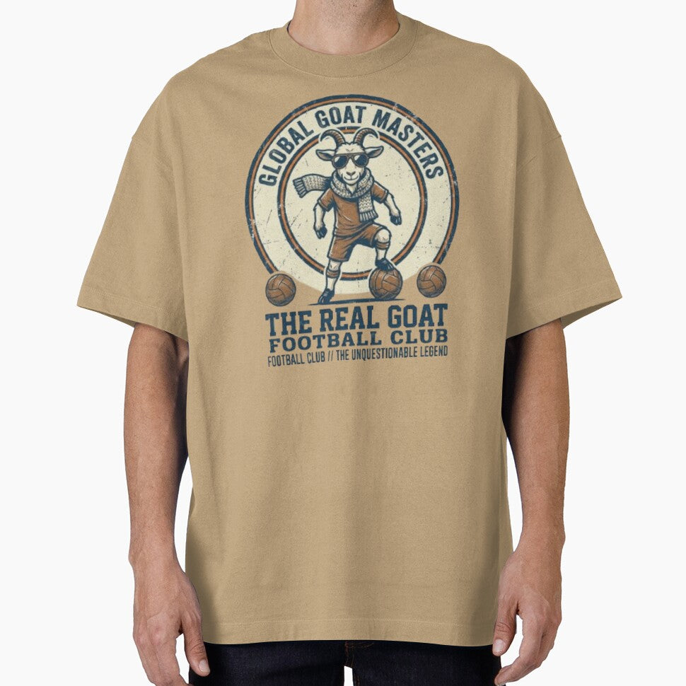 The Real GOAT Football Club Vintage Retro Soccer by Dream Weave Studio