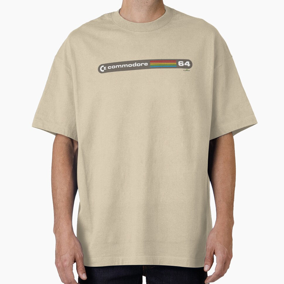 Commodore 64 rainbow logo C64 Sticker TShirt 01 by OuterShellUK