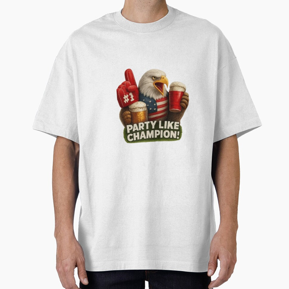 Party Like a Champion! USA Eagle Fan StickerParty Like A Champion by Pixanova