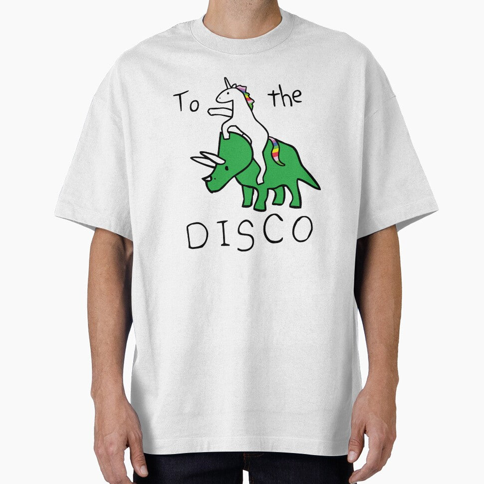 To The Disco (Unicorn Riding Triceratops) by jezkemp