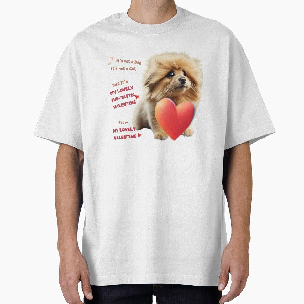 For Valentine Pink Cat Funny For Valentine Pink Dog Cute by MatthewViews