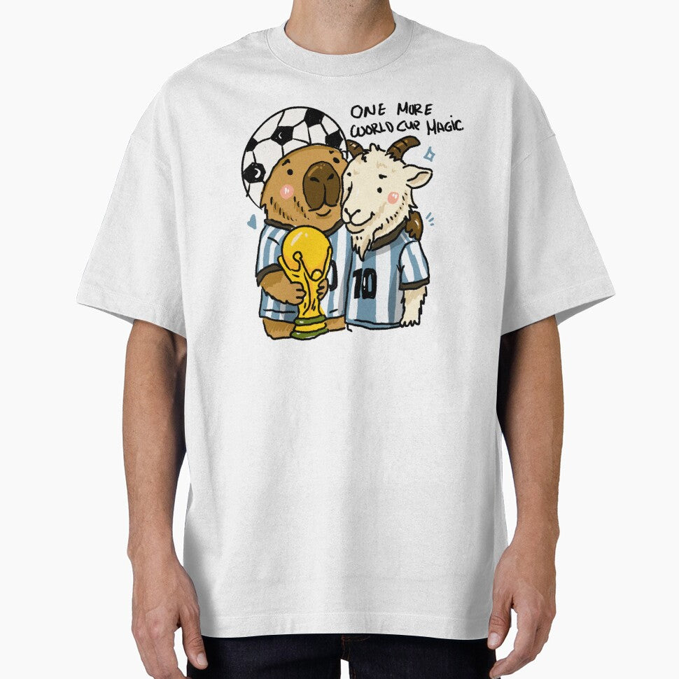 Awkward Animal Hat Club – One More World Cup Magic | Capybara & GOAT Argentina Football 2026 by chupichapa