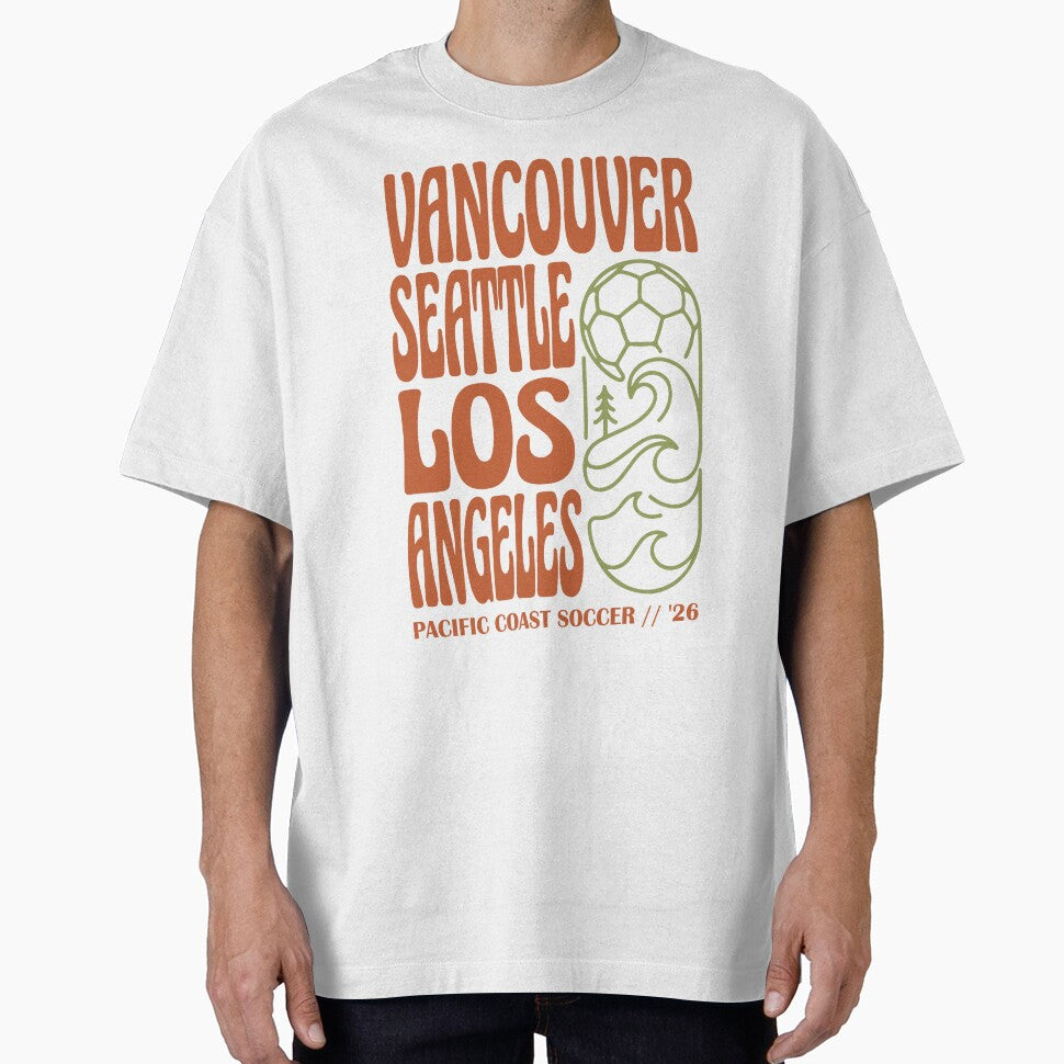 Retro Pacific Coast Soccer Vancouver Seattle LA '26 by BrownHorse90s