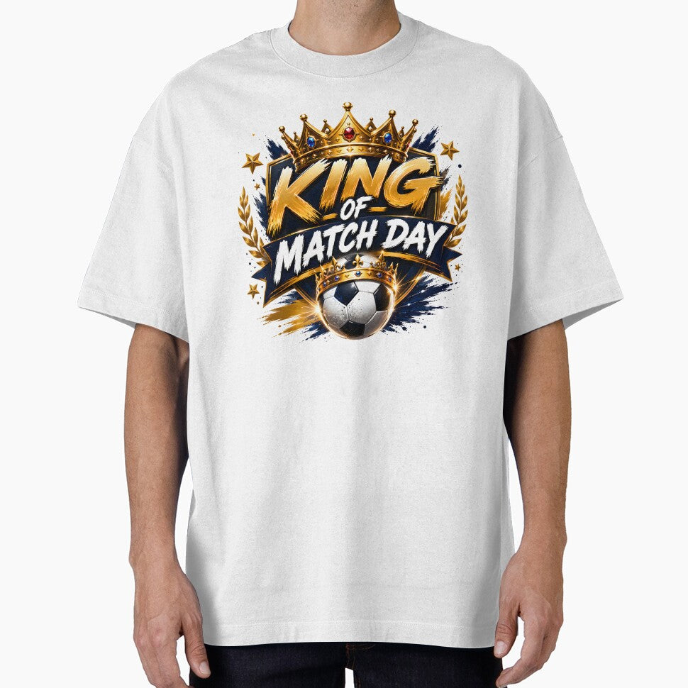Football Fan Crown Soccer Ball T-Shirt by TrueArtVibes