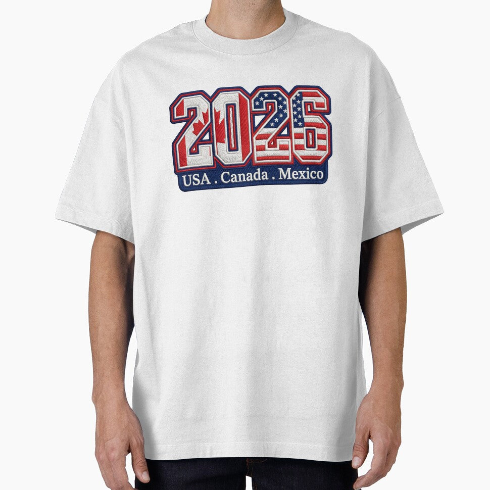 World Cup 2026 USA Canada Mexico Football Soccer T-Shirt by Tshirt-Deer