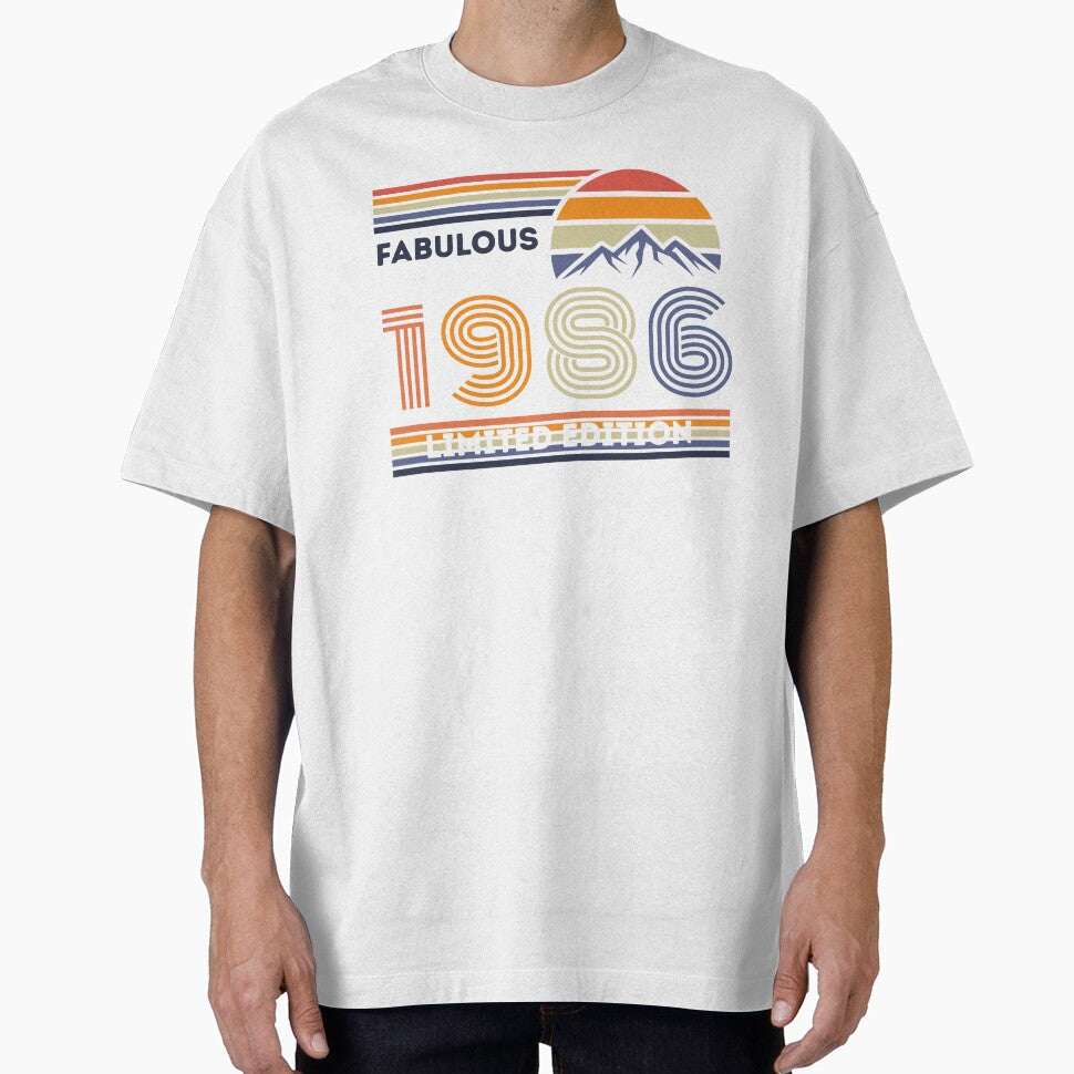 Vintage 1986 Birthday Shirt – Fabulous Original Parts Retro Design by SebisTshirts