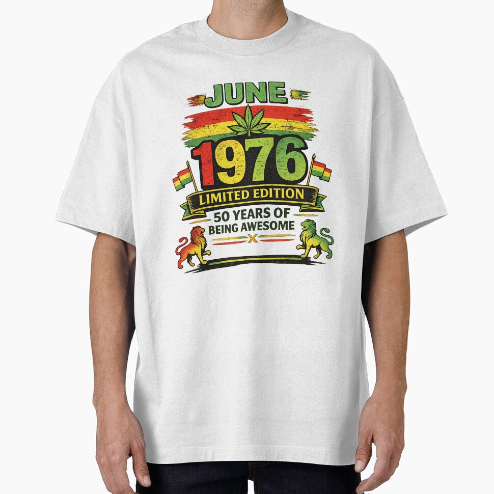 June 1976 Reggae Birthday Shirt – Limited Edition 50 Years by PavelskiArt