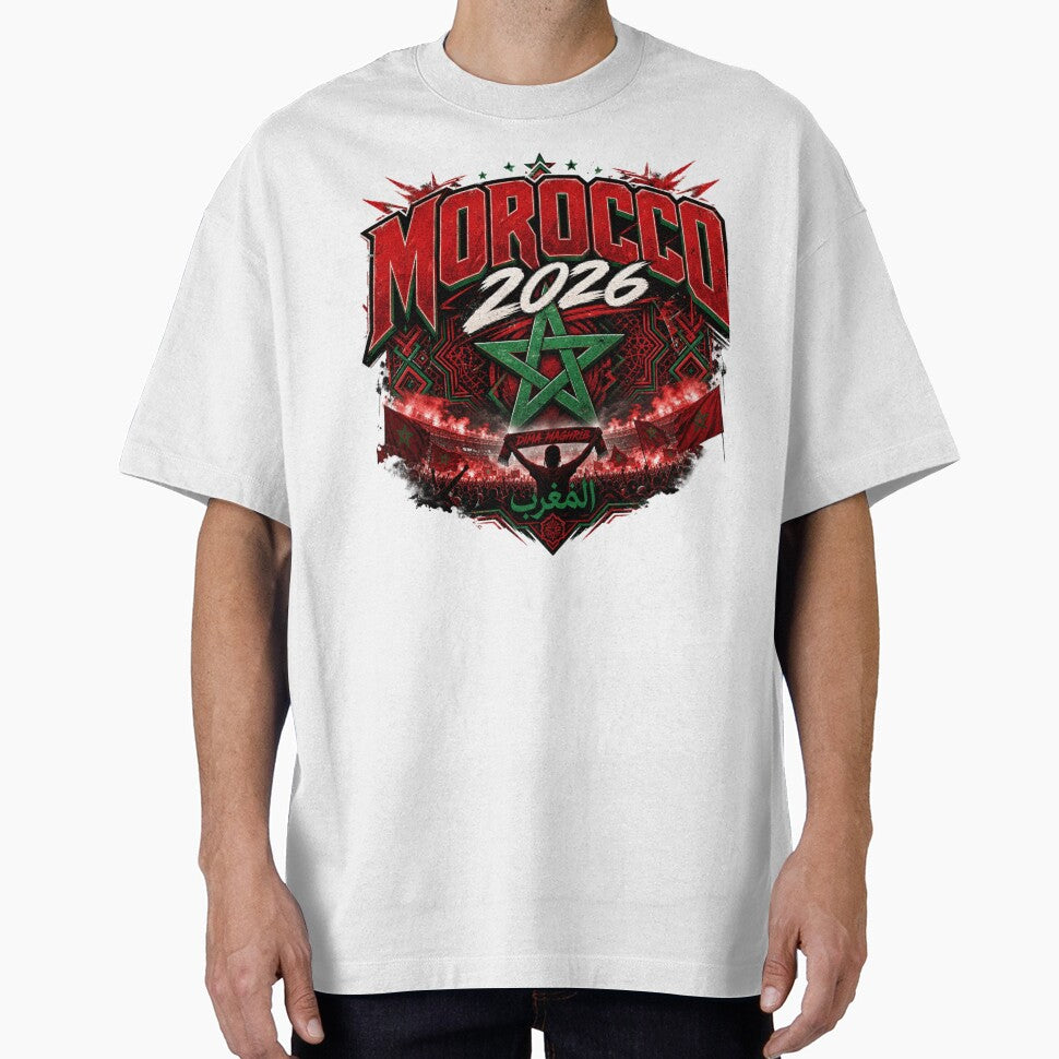 Morocco 2026 Football World Cup Glory | Atlas Lions Fan Supporter Shirt by rushaib