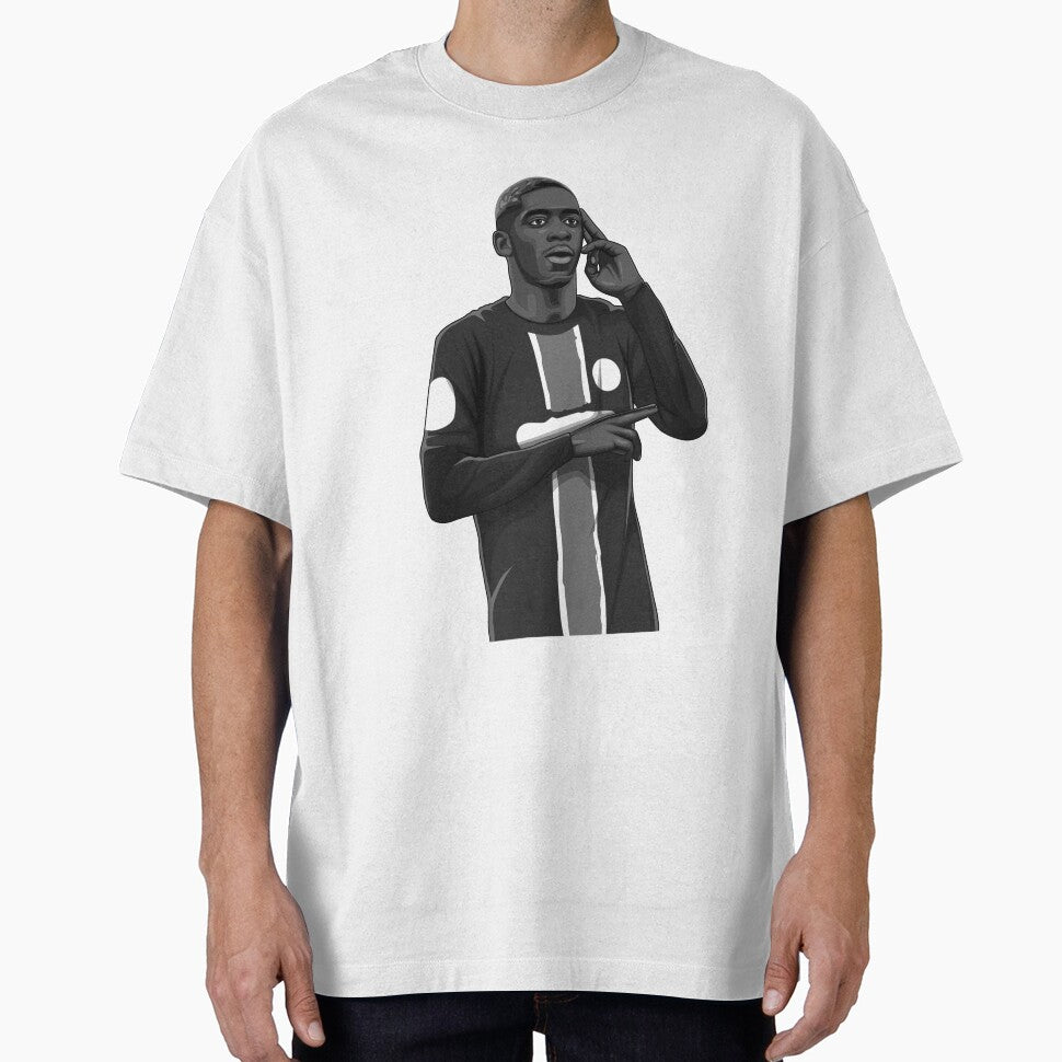 Ousmane Dembele Black and White Version by Aldduardo