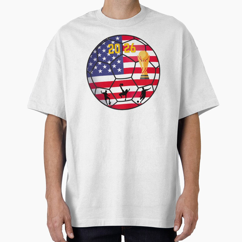 USA Soccer 2026: World Cup Host Stars and Stripes Ball Art by Mandarynkashop
