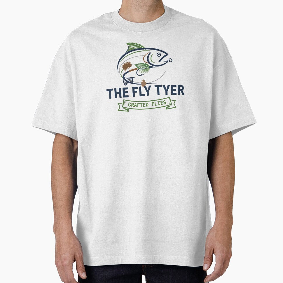 The fly tyer "CRAFTED FLIES" graphic Illustration. by Art-Horizon