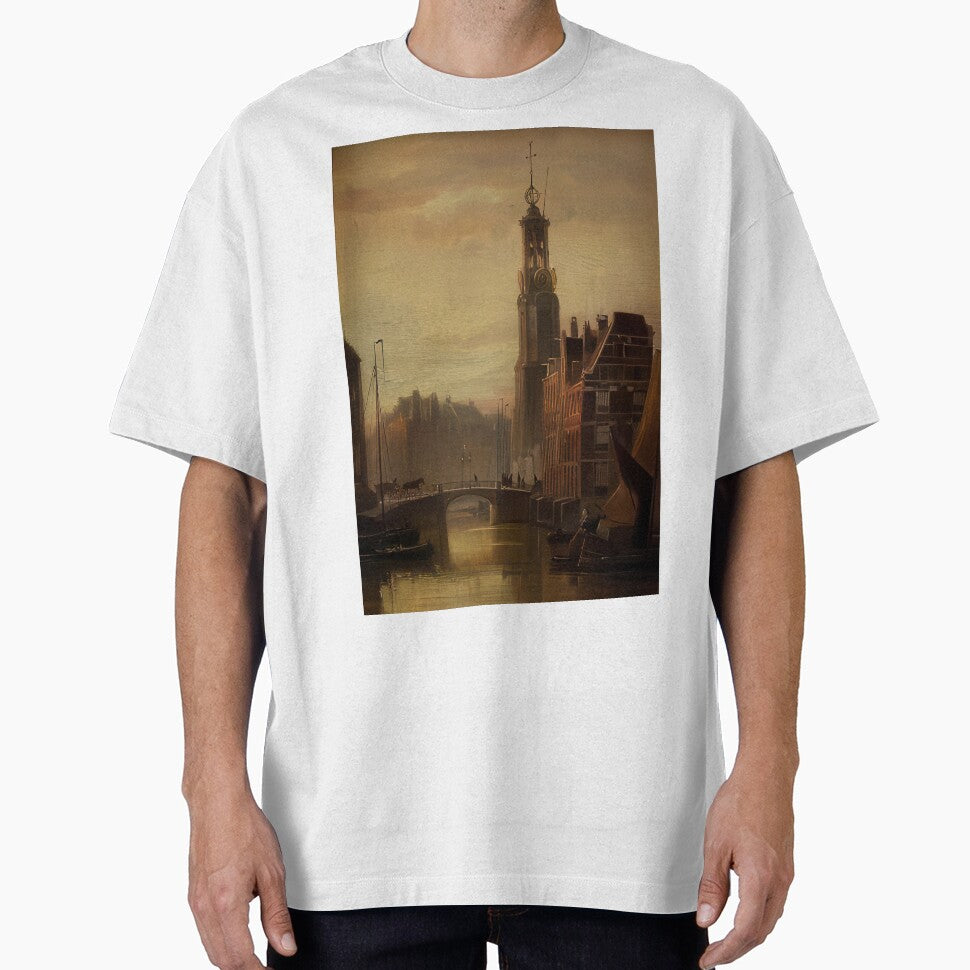 Cornelis Christian Amsterdam With A View Of The Oude Kerk by Aruomuk