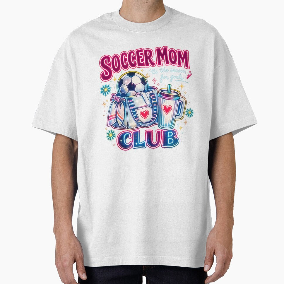 Soccer-Mom-Club-Neon-Shirt – Trendy 2026 Soccer Mom Graphic Tee by afr-saad