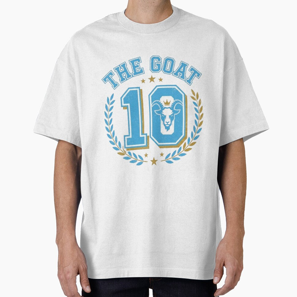 The Goat 10 - Vintage Argentina Soccer Retro Varsity by Harrak Housni