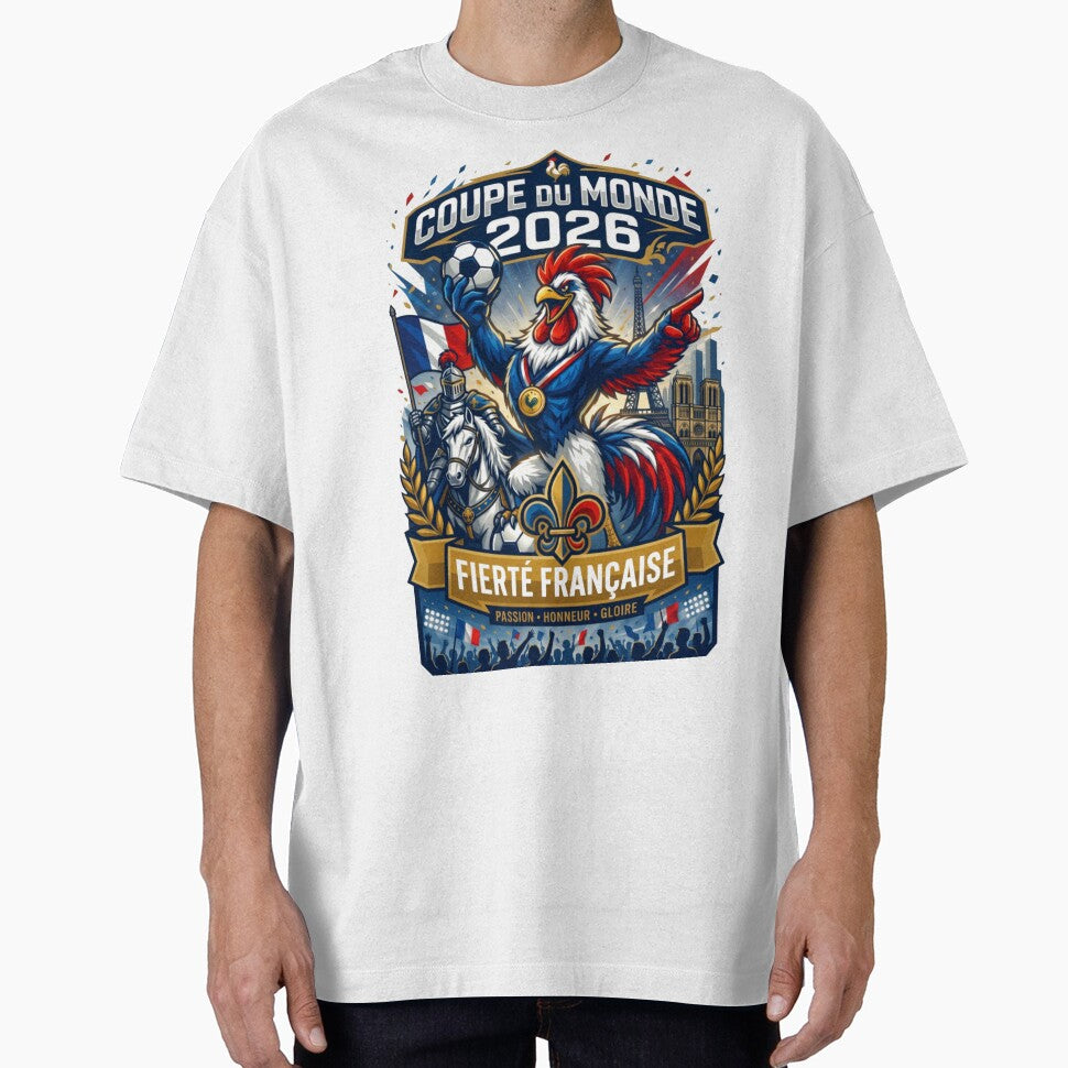 French Rooster Football Fan Poster by Retro Arabica