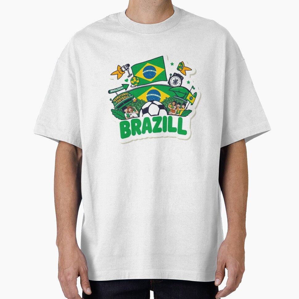 Born to Support Brazil | Brazil Soccer Fan Sticker by HC-Boutique