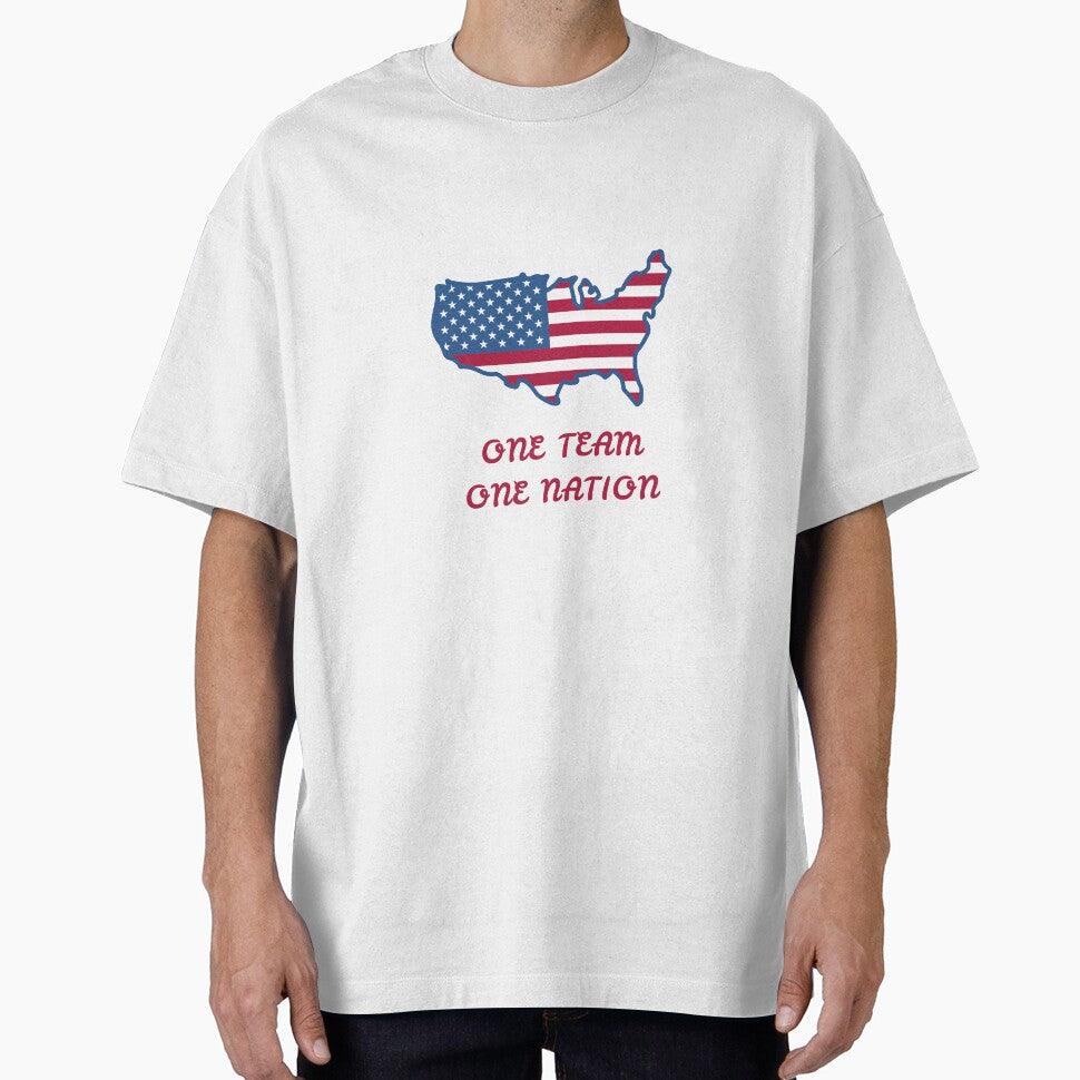 One Team One Nation | USA Soccer Fan Design by Atheraa
