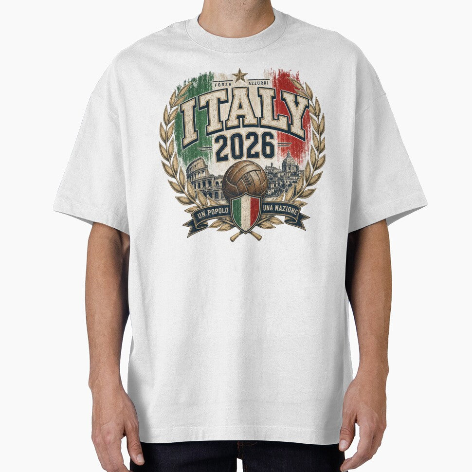 Italy 2026 Football World Cup Glory | Azzurri Fan Supporter Shirt by rushaib
