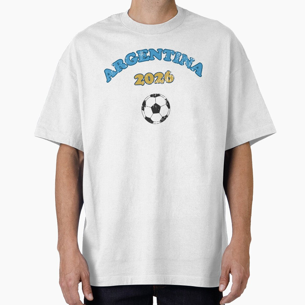 Vintage Argentina 2026 Soccer Fan Tee by Hook & Header Co.